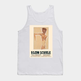 Egon Schiele - Exhibition Art Poster - Self Portrait 1911 Tank Top